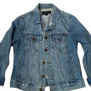 Lucky Brand Jean Jacket Women's size S PS Denim Tomboy Trucker Light Wash Mint